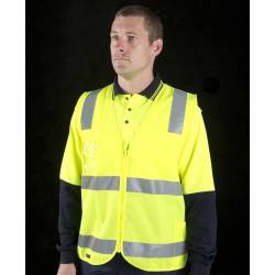 Hi Vis Zip Safety Vest